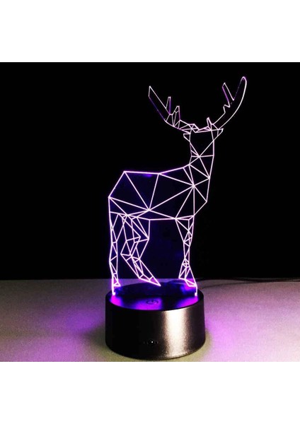 Çocuklar Için 3D Gece Lambası, 3D Soyut Hayvan Fawn Fawn Illusion Gece Lambası, Zamanlama Uzaktan Kumandalı Dekor Lambası Yeni Yıl Tatili Çocuklar Için Noel Doğum Günü Hediyeleri Ç (Yurt Dışından) fırsatları
