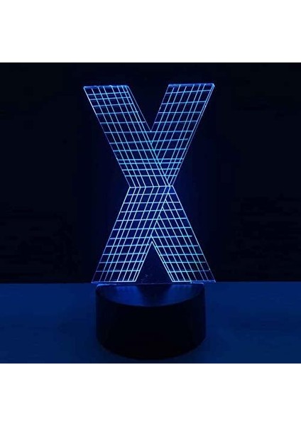 Çocuklar Için 3D Gece Lambası, 3D x Harfi Illusion Gece Lambası, Zamanlamalı Uzaktan Kumandalı Dekor Lamba Yeni Yıl Tatili Çocuklar Için Noel Doğum Günü Hediyeleri Çocuk Genç (Yurt Dışından) fırsatları