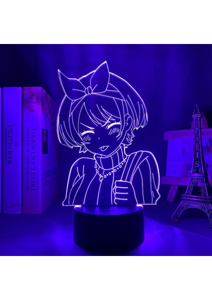 3D Lamba Anime Bir Kız Arkadaşı Kiralama Sarashina Ruka Gece Lambası Çocuklar Için Yatak Odası Dekoru Doğum Günü Hediyesi Manga Kanojo Okarishimasu Lambası (Yurt Dışından)