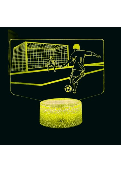 3D Futbol Futbol Gece Işığı Masa Danışma Optik Illusion Lambalar 7 Renk Değiştirme Işıkları LED Masa Lambası Noel Ev Aşk Doğum Günü Çocuk Çocuk Dekor Oyuncak Hediye (Yurt Dışından) modelleri