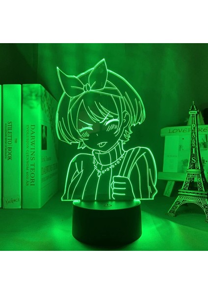 3D Lamba Anime Bir Kız Arkadaşı Kiralama Sarashina Ruka Gece Lambası Çocuklar Için Yatak Odası Dekoru Doğum Günü Hediyesi Manga Kanojo Okarishimasu Lambası (Yurt Dışından) indirimleri