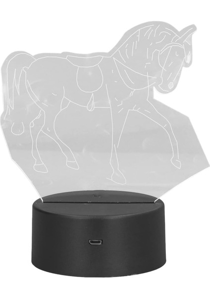 At 3D Işık 7 Renkli LED 3D Masa Işık 3D Lamba Gece Lambası Dokunmatik Anahtarı USB Powered 3D Dekoratif Işık Doğum Günü Hediyesi Için (Yurt Dışından)