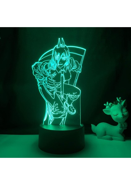 Anime 3D Lamba Testere Adam Yatak Odası Dekoru Için Gece Lambası Çocuklar Için Doğum Günü Hediyesi Manga Gadget Testere Adam LED Gece Lambası Başucu (Yurt Dışından) indirimleri