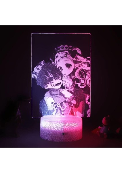 Hayranları Için Anime Tuvalet Bağlı 3D Gece Lambası 16 Renkler Dekor Illusion Uzaktan Kumandalı LED Lamba, Manga Tuvalet Bağlı Şekil Noel Hediyesi Oyuncaklar Çocuklar/erkekler (Yurt Dışından)