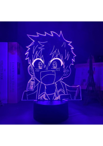 Manga Tuvalet Bağlı Hanako Kun Minamoto Kou LED Gece Lambası Yatak Odası Dekoru Için Renkli Gece Lambası Anime 3D Lamba Minamoto Kou (Yurt Dışından)