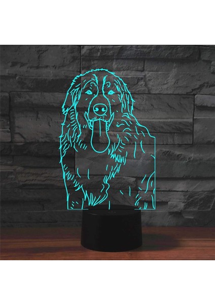 3D Altın Köpek Uzaktan Kumanda 16 Renk Gece Işıkları Illusion Akrilik LED Masa Abajur Çocuk Yatak Odası Masa Dekor Çocuklar Için Doğum Günü Hediyeleri Oyuncak (Yurt Dışından) fırsatları