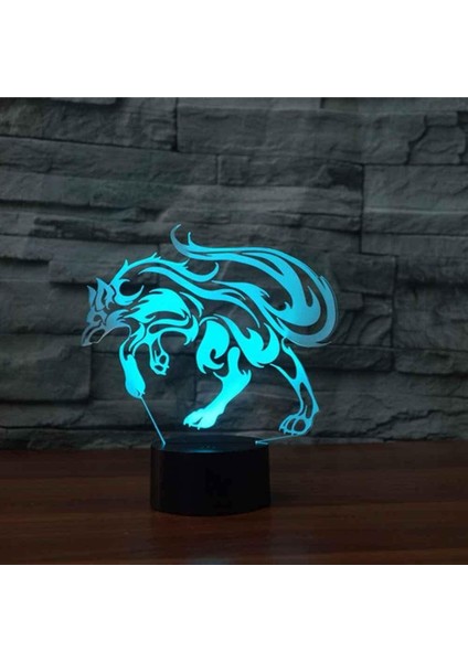 Kız Için Gece Lambaları 3D Optik Hayvan Resmi LED Masa Lambası Dokunmatik Anahtarlı 16 Renk Uzaktan Kumanda Mood Lambası Illusion Lamba Çocuklar Için Tatil Hediyeleri Başucu Yatak (Yurt Dışından) fırsatları