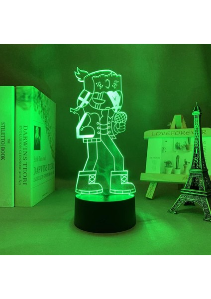 Oyun Cuma Gecesi Hayranları Için Funkined 3D Gece Lambası 16 Renk Dekor Illusion Uzaktan Kumandalı LED Lamba, Oyun Cuma Gecesi Funkin Şekil Noel Hediyesi Oyuncaklar Çocuklar/erkekl (Yurt Dışından) modelleri