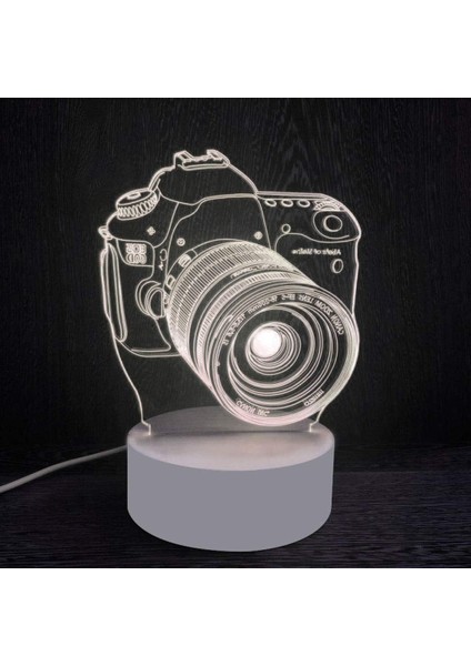 Bebek Gece Lambası LED Gece Lambası 3D Gece Lambası Yaratıcı Hediye Masa Lambası Küçük Akrilik Gece Lambası Bebek Yatak Odası Lambası (Yurt Dışından)