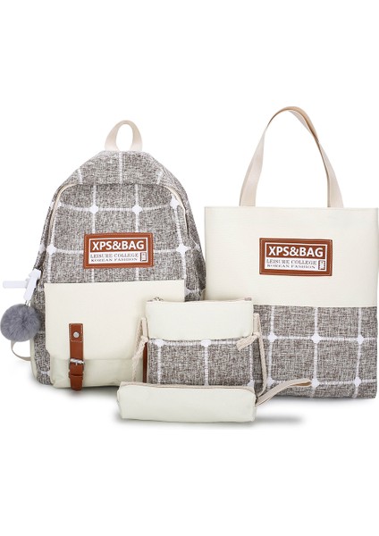 4 Parça Okul Sırt Çantası (Yurt Dışından)