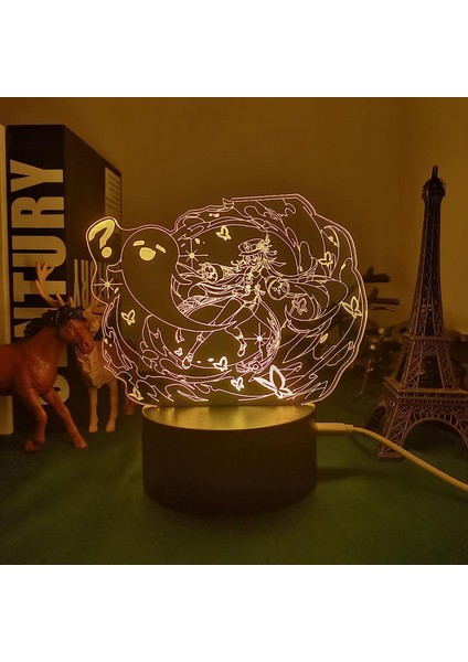 3D LED Gece Işığı Lambası Genshin Impact Akrilik LED Lamba Oyunu (Yurt Dışından) indirimleri