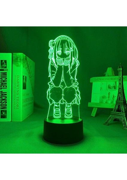 Anime LED Işık Yeniden Sıfır Başlangıç Hayat Başka Bir Dünyada Emilia Çocuk Odası Dekorasyon Için Doğum Günü Hediyesi Manga 3D Lamba (Yurt Dışından)
