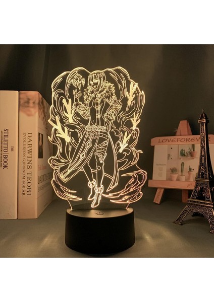 Anime Yedi Ölümcül Günah Merlin LED Gece Lambası Için Yatak Odası Dekoru Işık Doğum Günü Hediyesi Yedi Ölümcül Günah 3D Masa Lambası (Yurt Dışından)
