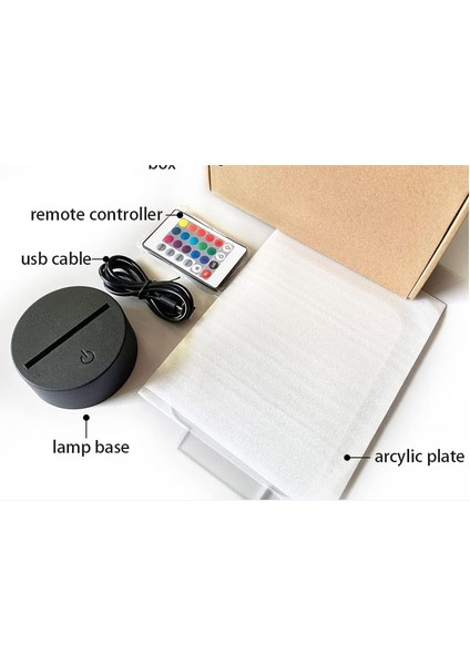 Anime LED Gece Lambası Yeniden Sıfır Başlangıç Hayat Başka Bir Dünyada Gece Lambası Için Yatak Odası Dekoru Doğum Günü Hediyesi Yeniden Sıfır 3D Lamba (Yurt Dışından)