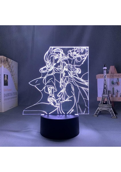 Anime LED Işık Tian Guan Ci Fu Yatak Odası Dekor Için Gece Lambası Doğum Günü Hediyesi Bl Manga Odası 3D Lamba Cennet Resmi Blessin (Yurt Dışından) modelleri