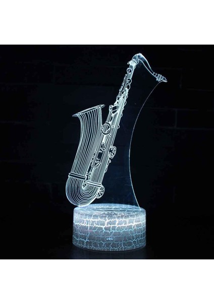 LED Gece Işıkları 3D Illusion Sanatsal Müzik Aleti Modelleme Başucu Masa Lambası 16 Renk Değiştirme Uyku Aydınlatması Yetişkin Erkek Çocuk Oyuncakları Için Akıllı Dokunmatik Düğme (Yurt Dışından) fırsatları