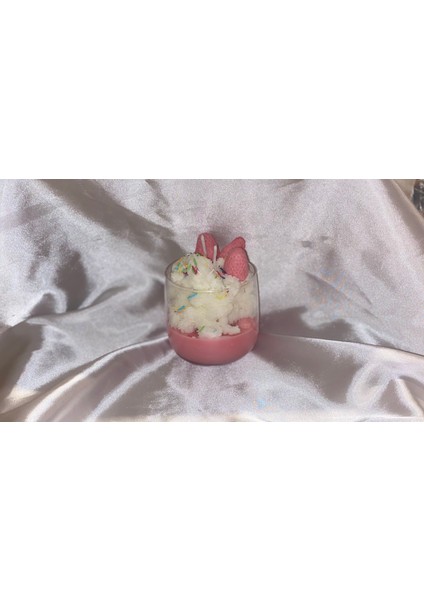 Çilek & Krema Soya Mumu ( Birthday Candles )