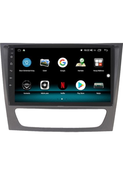 Mercedes E250 Android 12 Multimedya Carplay 8gb Ram + 128GB HDD Navigasyon Ekran modelleri