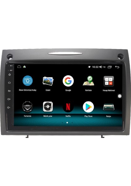 Mercedes Slk Android 12 Multimedya Carplay 8gb Ram + 128GB HDD Navigasyon Ekran