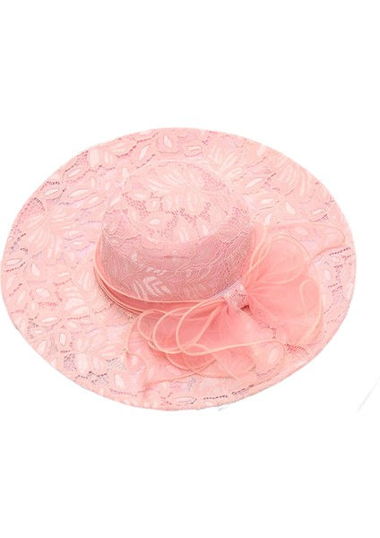 Eva Katlanır Dişi Yaprağı Büyük Ağzı Güneş Kremi Güneş Şapkası - Pembe (Yurt Dışından)