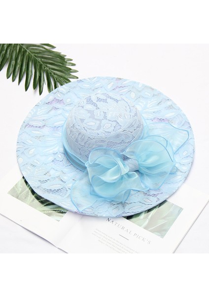 Eva Katlanır Dişi Yaprağı Büyük Ağzı Güneş Kremi Güneş Şapkası - Mavi (Yurt Dışından) fiyatları