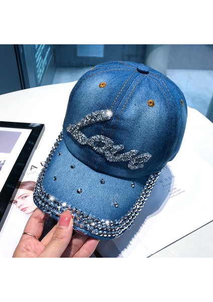 Eva Aşk Mektubu Kadınlar Yumuşak Üst Kot Güneş Koruma Ördek Dil Şapkası - Koyu Mavi (Yurt Dışından) fiyatları