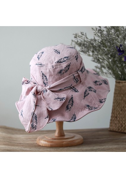 Eva Yaz Büyük Saçak Güneş Gölgeleme Bowknot Kubbe Kadın Bez Şapka Yumuşak Şapka - Kırmızı (Yurt Dışından) fiyatları