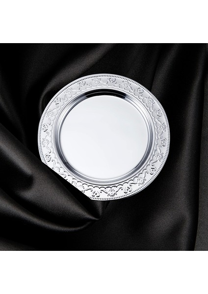 6 Adet Paslanmaz Çelik Plaka Disk Dekoratif Tabak Yemek Tabağı Biftek Tabağı Meyve Tabağı Barbekü Tabağı (Yurt Dışından) modelleri