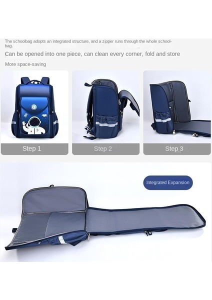 Ilkokul Öğrencilerinin Büyük Kapasiteli Sırt Çantası Tamamen Açıldı (Yurt Dışından) modelleri