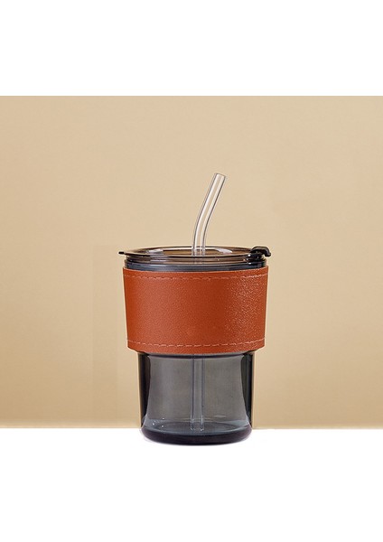 Taşınabilir Kahve Fincanı Hasır Cam Yaz Su Bardağı Meyve Suyu Fincanı Süt Fincanı (Yurt Dışından)