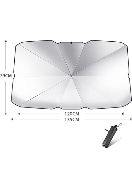 Araba Güneşliği Yaz Malzemeleri Araba Güneşliği Ön Cam Güneş Kremi Isı Yalıtımı Teleskopik Katlanır Güneş Kalkanı (Yurt Dışından)