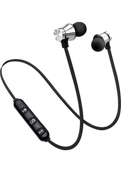 XT11 Spor Manyetik Bluetooth Kulaklık Kulak Içi Boyun Koşu Stereo Manyetik Kulaklık Hediye (Yurt Dışından)