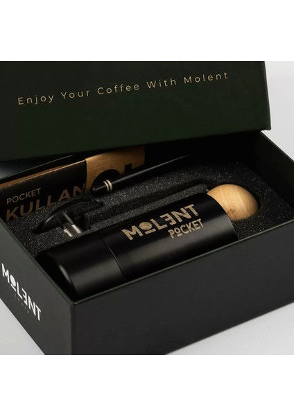 Molent Pocket Kahve Değirmeni Black