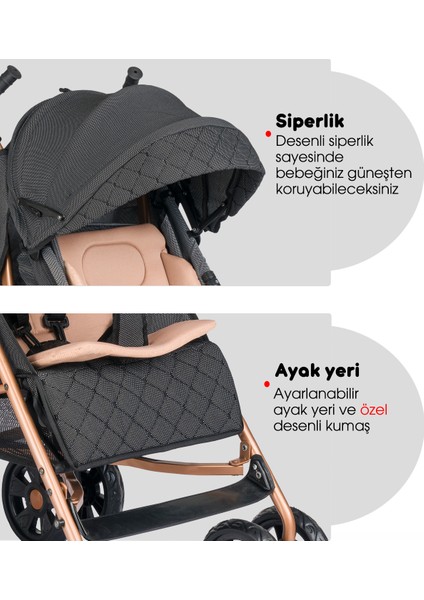 Baby Home 104 Quid Tam Yatarlı Baston Bebek Arabası