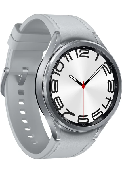 Galaxy Watch6 Classic Akıllı Saat Gümüş 47MM SM-R960NZSATUR (Samsung Türkiye Garantili)