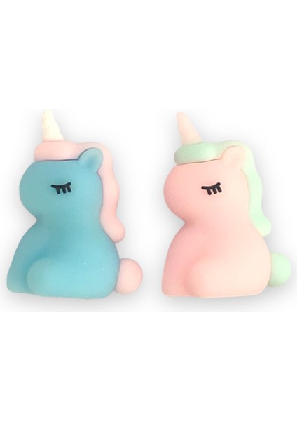 Unicorn Kalemtraş 3D Şekilli Silikon Kalemtraş - Pembe- 1 Adet