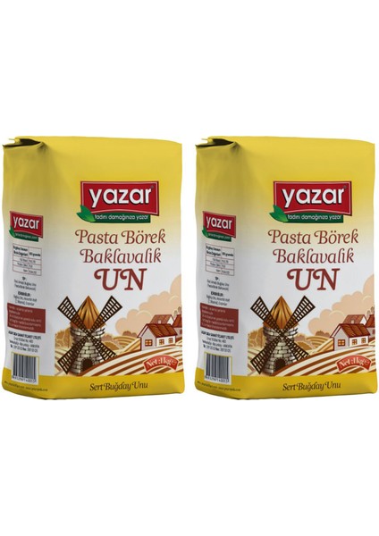 Pastalık Böreklik Baklavalık Çok Amaçlı Un 1 kg x 2 Paket