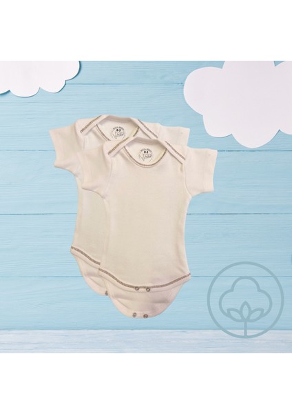 2li Çıtçıtlı Organik Pamuk Zıbın