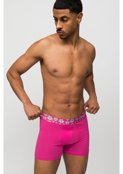3'lü Erkek Boxer Comfort Flex - Floral modelleri