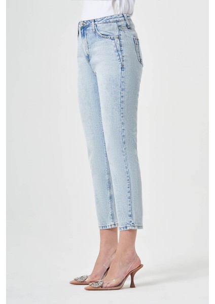 23526 Buz Mavisi Denim Pantolon modelleri