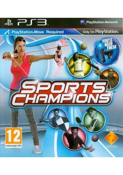 Pop Konsol Sports Champions Ps3 Oyun Plastation 3 Oyun Ps3 Move Oyunu