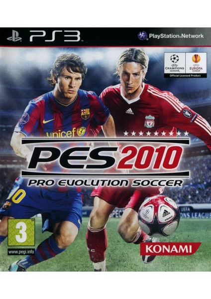 Pop Konsol Pes 2010 Ps3 Oyun Pes 10 Plastation 3 Oyun Pro Evolution Soccer