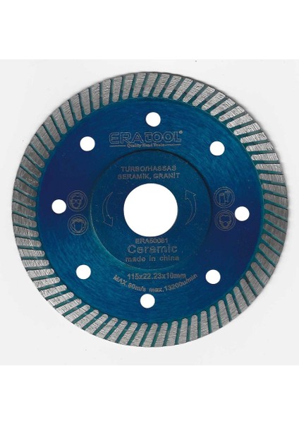 Elmas Testere Turbo Hassas Ince 115THİ ERA50081 Eratool