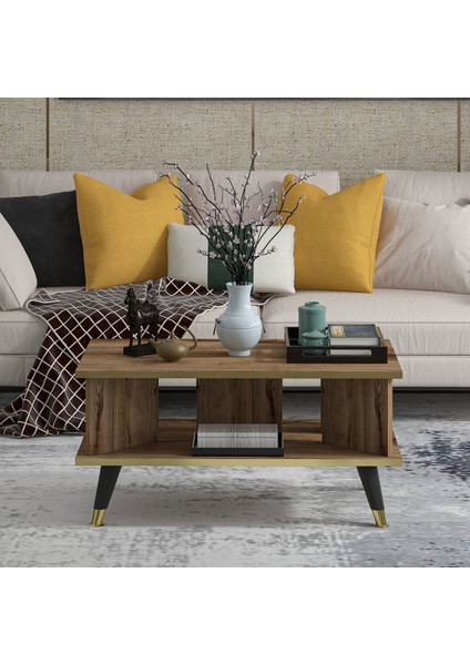 Galipol Orta Sehpa 80 cm Çırağan - Altın Renk