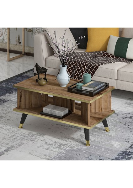 Galipol Orta Sehpa 80 cm Çırağan - Altın Renk