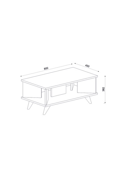 Galipol Orta Sehpa 80 cm Ceviz Renk