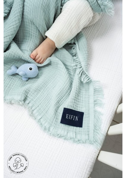 Eıfın 4 Katlı Müslin Çok Amaçlı Bebek&Çocuk Müslin Örtü Battaniye %100 Pamuk 110 x 110 cm fiyatları