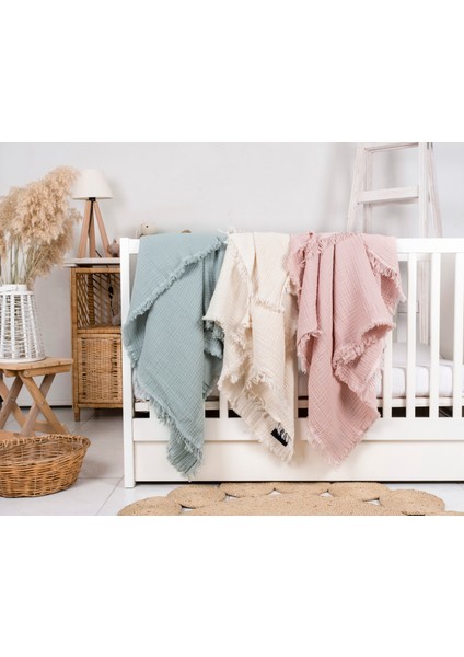Eıfın 4 Katlı Müslin Çok Amaçlı Bebek&Çocuk Müslin Örtü Battaniye %100 Pamuk 110 x 110 cm fırsatları