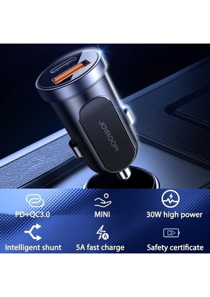 30W Mini Pd+Qc3.0 Çift Bağlantı Hızlı Araç Şarj Cihazı fiyatları