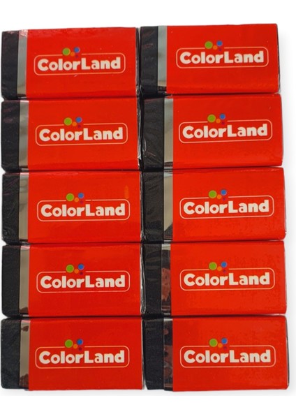 Colorland Siyah Silgi 10'lu Paket